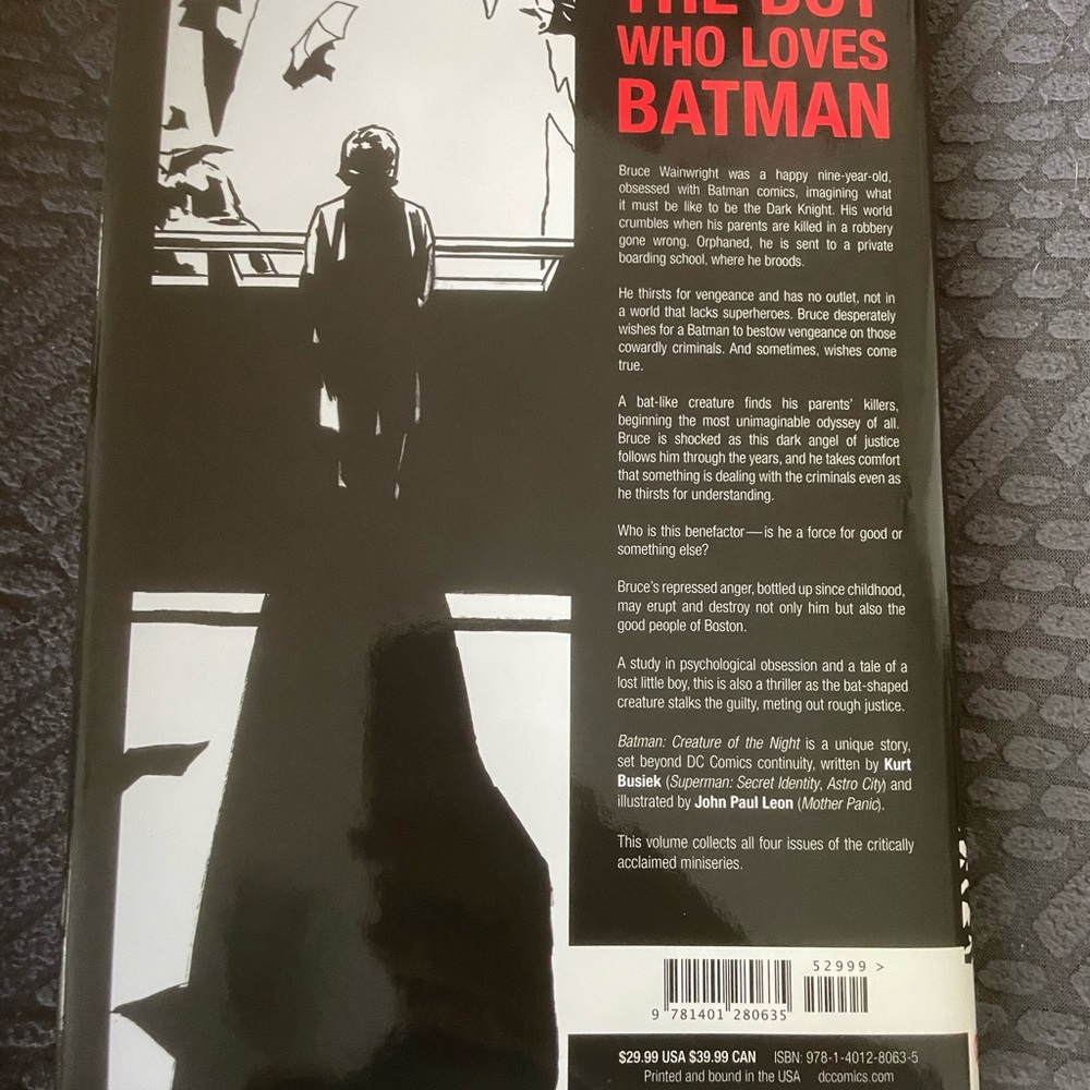 The Boy Who Loves Batman Graphic Novel
DC Batman book